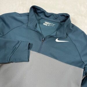 Nike Golf Mens Dri Fit Quarter Zip Pullover Long Sleeve Athletic Shirt M